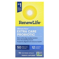 Renew Life, Ultimate Flora Extra Care Probiotic, 50 Billion Live Cultures, 90 Vegetarian Capsules