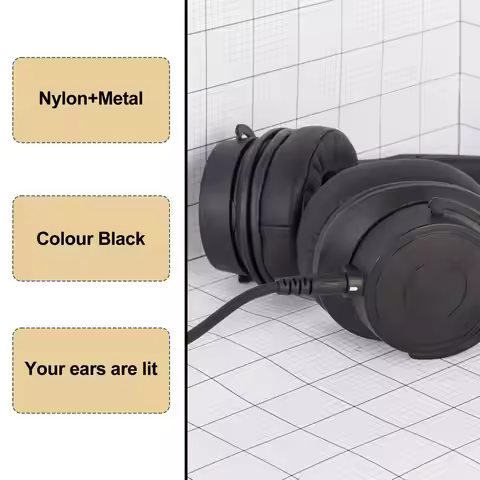 ABIK-Replacement Audio Cable For Audio-Technica ATH-M50X M40X Headphones Fits Many Headphones