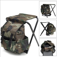 Outdoor Casual Portable Climbing Backpack Chair Foldable Fishing Stool Camping Chair