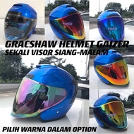 Gracshaw Helmet Gaizer G838 Openface Candy Blue