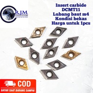 pahat bubut betel bubut Insert carbide DCMT11 Lubang baut m4 Kondisi bekas bukan cermet cocok untuk material besi