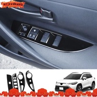 Car Window Glass Lift Button Switch Cover Trim Door Armrest Panel for Toyota Corolla Cross 2021 2022 RHD uejfrdkuwg