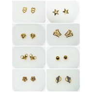 Subang Paku Design Anting-anting Emas 916