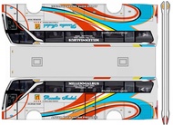 DIY Miniatur Bus Rosalia Indah Jb3+ Facelift Skala 30 Papercraft