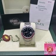 GMT-MasterII - 16710 - Coke - Fullset - 97%New - 可樂圈 - 密窿 - 直殼 - 圈片已退色 - 已停產 - 40mm -