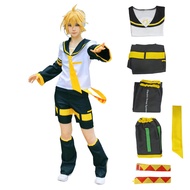 Vocaloid02 Rin Len Cosplay Costume Anime Sailor Uniform Halloween Party Outfit Full Set