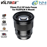 VILTROX PRO Level 75mm F1.2 XF Auto Focus Large Aperture Prime Lens Designed for Fujifilm X-mount Ca