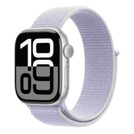 Apple Watch S10 配運動錶環  銀色鋁金屬錶殼 + 青雲色運動錶環  46mm  GPS