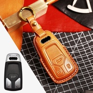 Audi Audi Genuine Leather Key Cover Soft Three-Dimensional Shaping Key Case A4 A5 A6 A7 Q2 Q3 Q5 Q7