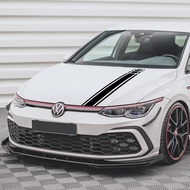 Car Hood Racing Style Sticker For Volkswagen VW Golf 8 7 5 4 6 GTI MK8 MK7 MK5 MK6 MK4 Vinyl Film De