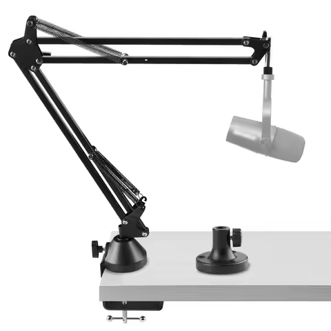 Geekria for Creators Microphone Arm Compatible with Shure MV88+, SM7B, MV7, MV7X, SM58, SM57, Mic Bo