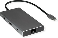 VALUE USB Type C Docking Station, HDMI+DP 4K60, 3X US3.2Gen1 (1x C + 2X A), 1x PD, 1x RJ45
