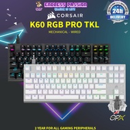 Corsair K60 RGB PRO TKL Tenkeyless Optical-Mechanical Gaming Keyboard