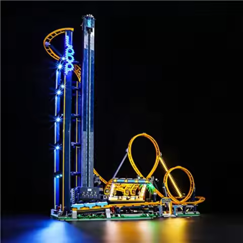 LED Light Kit Compatible with Lego Loop Coaster - Lighting Set for Creator 10303 Building Model Mode