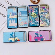 Cartoon Samsung Z Flip Case for Galaxy Z Flip 1 2 3 5G F7000 F7110 Folding Screen Phone Case Soft Ca
