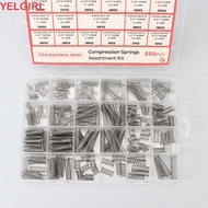WGLAWL 300PCS/box Small Springs, 304 Stainless Steel with 23 Sizes Compression Spring Assortment Kit