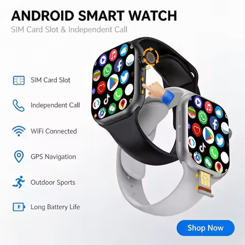 2026 CD20 Independent SIM Smart Watch Built-in GPS Large Storage Multi-Language Translation Unisex A