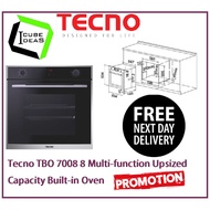 Tecno TBO 7008 8 Multi-function Upsized Capacity Built-in Oven  | FREE HOME DELIVERY
