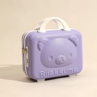 14吋手提行李箱 女學生化妝小箱子 小型輕便密碼鎖箱