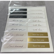 Stickers Gift Square Handwritten Blessings (Small) 72 Pieces Tax Included