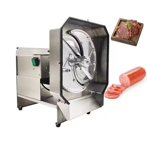 Electric Deli Bacon Ham Beef Meat Slice Cutter Slicer Fish Cutting Machine