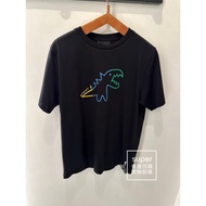 Agnes b.sport Small Dinosaur logo Print Short Sleeve Simple All-Match 100% Cotton Loose Round Neck M
