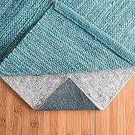 RUGPADUSA 9'x13' Basics 1/4 inch Felt + Rubber Non-slip Rug Pad 9'x13' Protection for Hardwood Floor