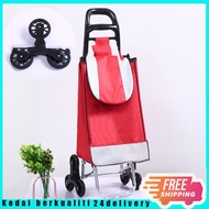 6 Wheels Folding Foldable Shopping Trolley Bag Grocery Trolley Troli Runcit