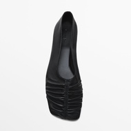 Massimo Dutti Women's Soft Square Toe Flat Ballet Shoes