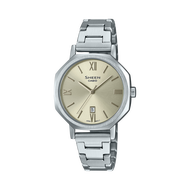 Casio Sheen (SHE-4554D-9AUDF) Silver Stainless Steel Strap 50M Sapphire Crystal Watch for Women