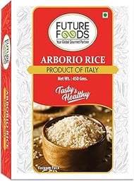 Future Foods Arborio Rice 450 Gram|Fat Free|Creamy Texture & Nutty Aroma|| Rich In Vitamin & Mineral