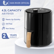HAN RIVER Air Fryer 4.2L Non-Stick Coating Oil Free Smokeless Multifunctional Cooking 1000W HRAF05