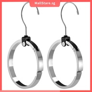 2 Pcs Belt Organizer Space Saving Stainless Steel Belt Hanger 360° Rotating Belt Organizer Hanger Ve