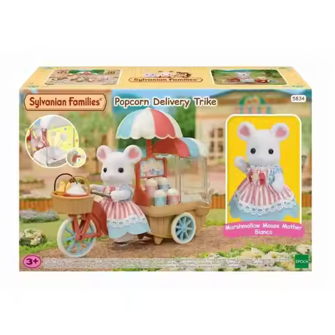 Sylvanian Families Blind Keychain Aceessories Figures Original Popcorn Car Love Rat Dolls for Girls 
