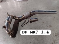 VW MK7 1.4 2.0 Golf R Downpipe Header Extractor Exhaust Stainless Steel (high Gred)