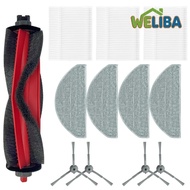 แปรงหลักสำหรับหุ่นยนต์ S30 Deerma ชุดสุญญากาศกระดาษกรอง Kuas Nilon ABS