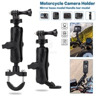 Camera Holder Bracket Shockproof Alloy 360 Rotation Motorcycle Bike Vlogging Action Camera Holder