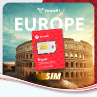 [Yoowifi] Europe Travel Physical SIM with unlimited data 5G Fast delivery