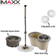 IMAXX Original Spin Mop with 2 Mop Refill SM-02 Pro Max with Saving Energy Cover