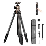 LITETRIP LT35 61" Travel Tripod Carbon Fiber w Pan Tilt Low Profile Ball Head, Arca QR Plate Compati