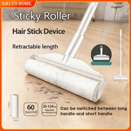 Salvo ﻿Strong Sticky Lint Roller Clothing Hair Pet Roller Dust Remover With Refillable Sticker