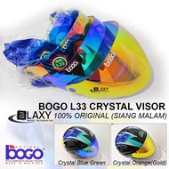 INDEX VISOR BOGO L33 CRYSTAL SIANG MALAM 100% ORIGINAL