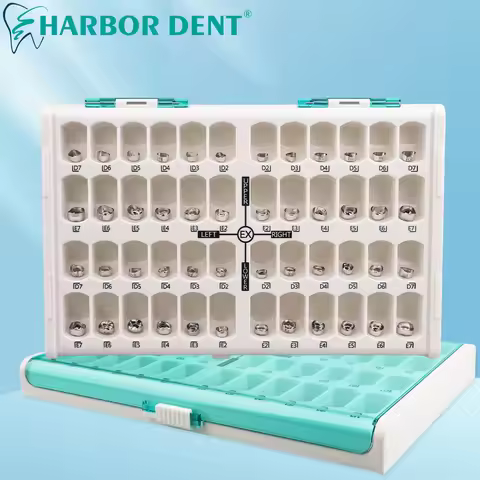 Dental Crown Kids Preformed Metal Crown Stainless Steel Pediatric Temporary Crowns Dentistry Orthodo