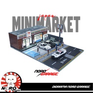 Japanese Mini Market Diorama 7-Eleven. Led Version. Scale 1:64