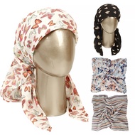 90*90Cm Percetakan Bandanas Rambut Band untuk Kanak-Kanak Perempuan Wanita Square Satin Scarf Fesyen Turban Ikat Kepala Baru Rambut Vintaj aksesori