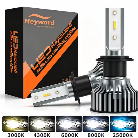 Heyword 150000lm 450W 1860 CSP Chip 3000k/4300k/6000k/8000k Car LED Headlight H4 H7 H1 LED Headlight