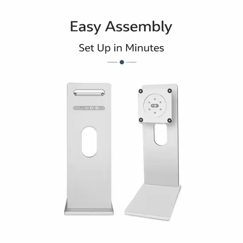 Aluminum Monitor Stand VESA 100x100 for 27 32 34 Inch Monitor Height Adjustable or Fixed Desktop Scr