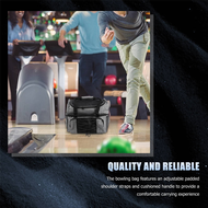 Bowling Portable Travel Bag and Padded Divider for Double Ball and One Pair of Bowling Shoes-ro2