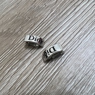 瑞奇二手精品 dior vintage 夾式耳環 logo