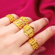 戒指Wanita Cincin Anti Karat  Adjustable COP 916 Emas Bangkok Indonesia Original Adira Viral Wide Bela